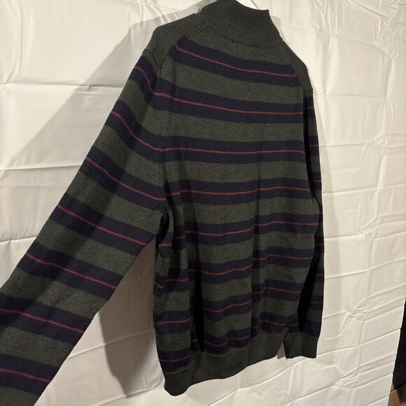 Brooks Brothers 100% Extra Fine Italian Merino Wool Sweater Men’s Medium 1/4 Zip - Picture 7 of 7
